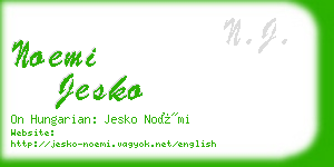 noemi jesko business card